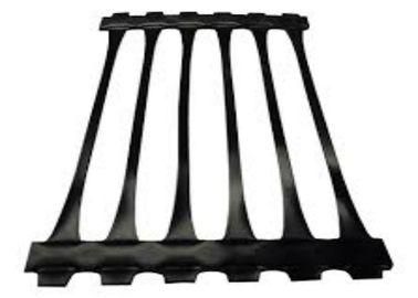 PP High Tensile Uniaxial Geogrid / 170KNM Geogrid for Road Construction